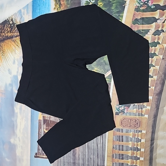 Eileen Fisher Black Pull-on Pants Size Medium - Picture 2 of 6